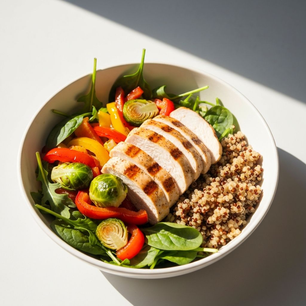 Mittags-Beispiel Mahlzeit